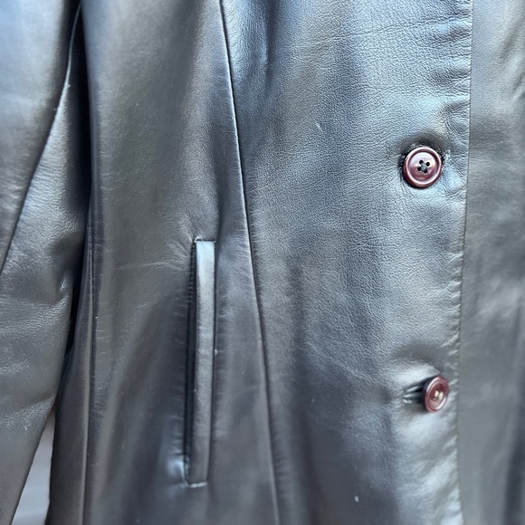 Bod & Christensen Classic Black Leather Jacket with Smooth Finish & Collar 12 - Picture 8 of 10